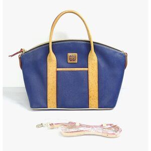 Dooney & Bourke Blue and Tan Tote Bag